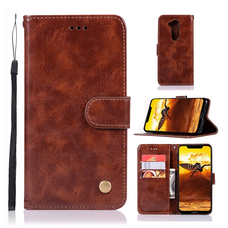 

2019 Retro Wallet Cover For Nokia 7.1 7 6.1 Plus 8.1 5.1 3.1 2.1 2018 Case Mobile Phone Bag For Nokia 3 5 6 8 3.2 Flip Case Capa