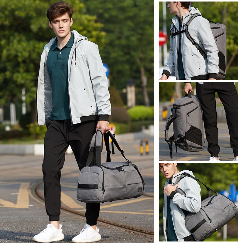 15 pulgadas Bolsa de gimnasio hombres multifunción deportes bolsas mujer Fitness bolsas mochilas para portátiles de mano de viaje bolsa de almacenamiento con zapatos de bolsillo yoga - 2