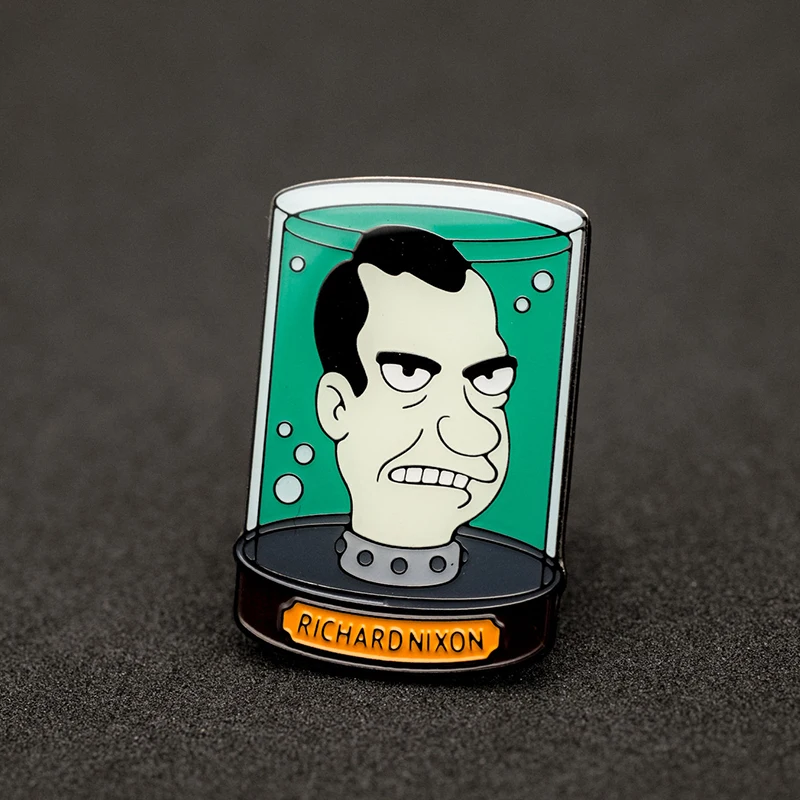 

Futurama Richard Nixon Head in Jar Pin