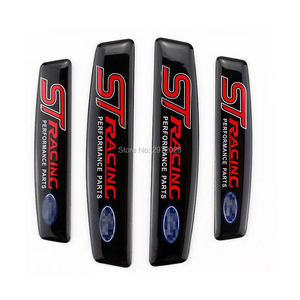 

4 x Car Styling Door Edge Guard Protector Strips Anti-collision Anti-scratch Trim Door Edge Guard Stickers For Ford ST Racing
