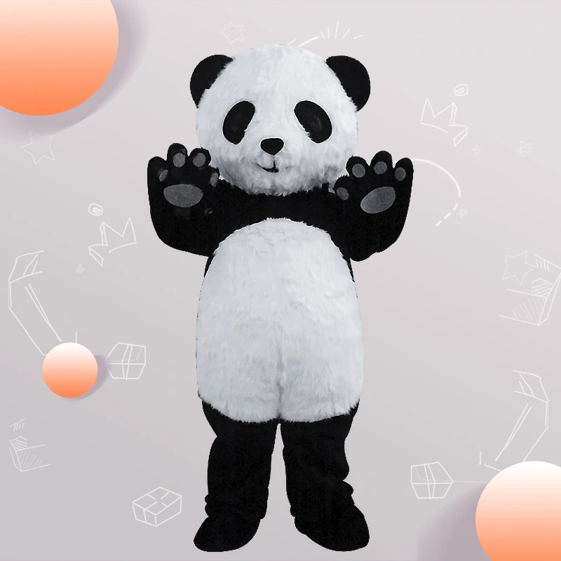 アニメ漫画パンダマスコット衣装中国かわいいパンダ広告動物大人のためのドレス送料無料 Mascot Aliexpress
