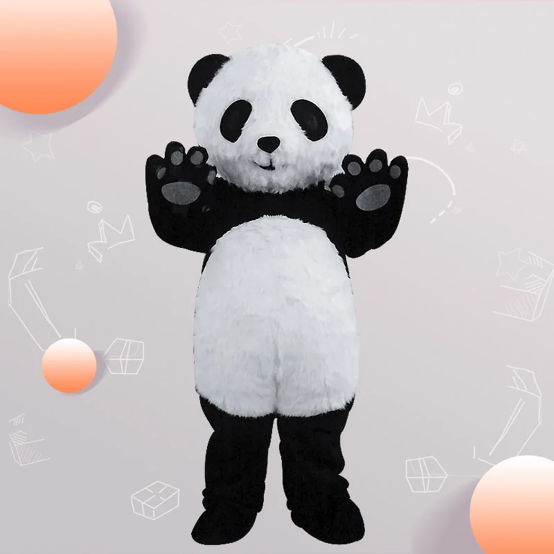 

Anime Cartoon Panda Mascot Costume China Cute Panda Advertising Animal Adult Size For Adult Dress Free Shipping