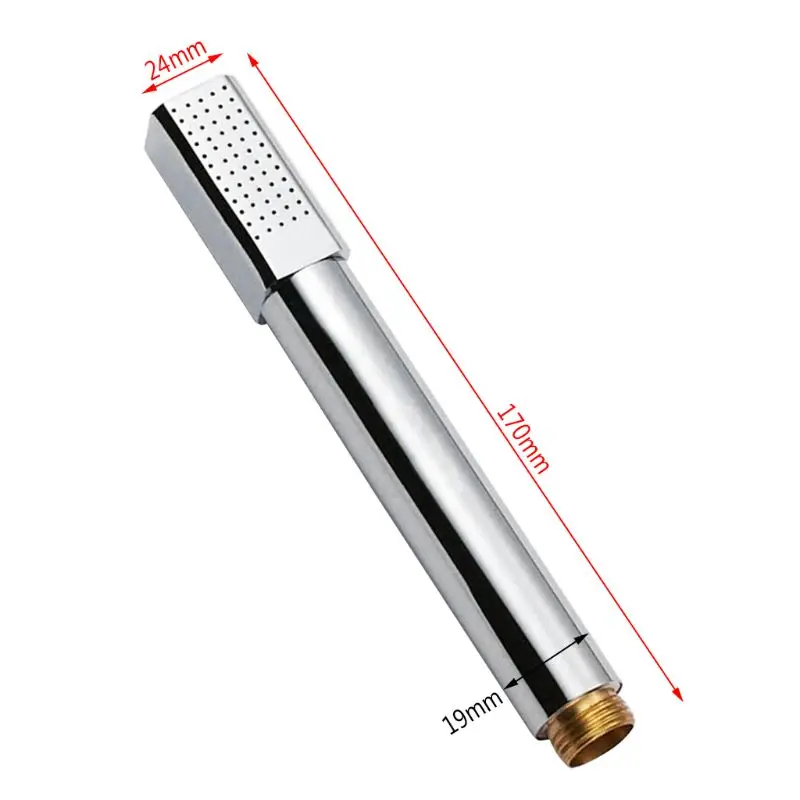 Shower Head Round Hand Hold Square Head Highly Pressurized Brass Sprinkle Chromed Finish For Bathroom Toilet