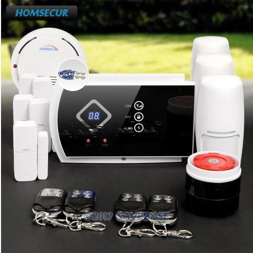 HOMSECUR Wireless GSM SMS Autodial Home Security Alarm System with IOS/Android APP+Smoke Detector цена HOMSECUR Wireless GSM SMS Autodial Home Security Alarm System with IOS/Android APP+Smoke Detector цены онлайн