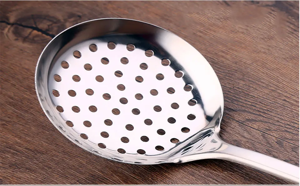 Yiwumart кухонная ложка из нержавеющей стали с антипригарным покрытием, лопатка, ковш, посуда, набор посуды, инструмент для приготовления пищи, аксессуары, принадлежности