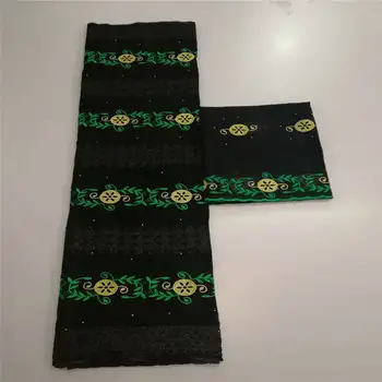 

2019 Latest African Lace Fabric black Swiss Voile Lace High Quality Embroidered French Cotton Lace Fabric! HLF41206