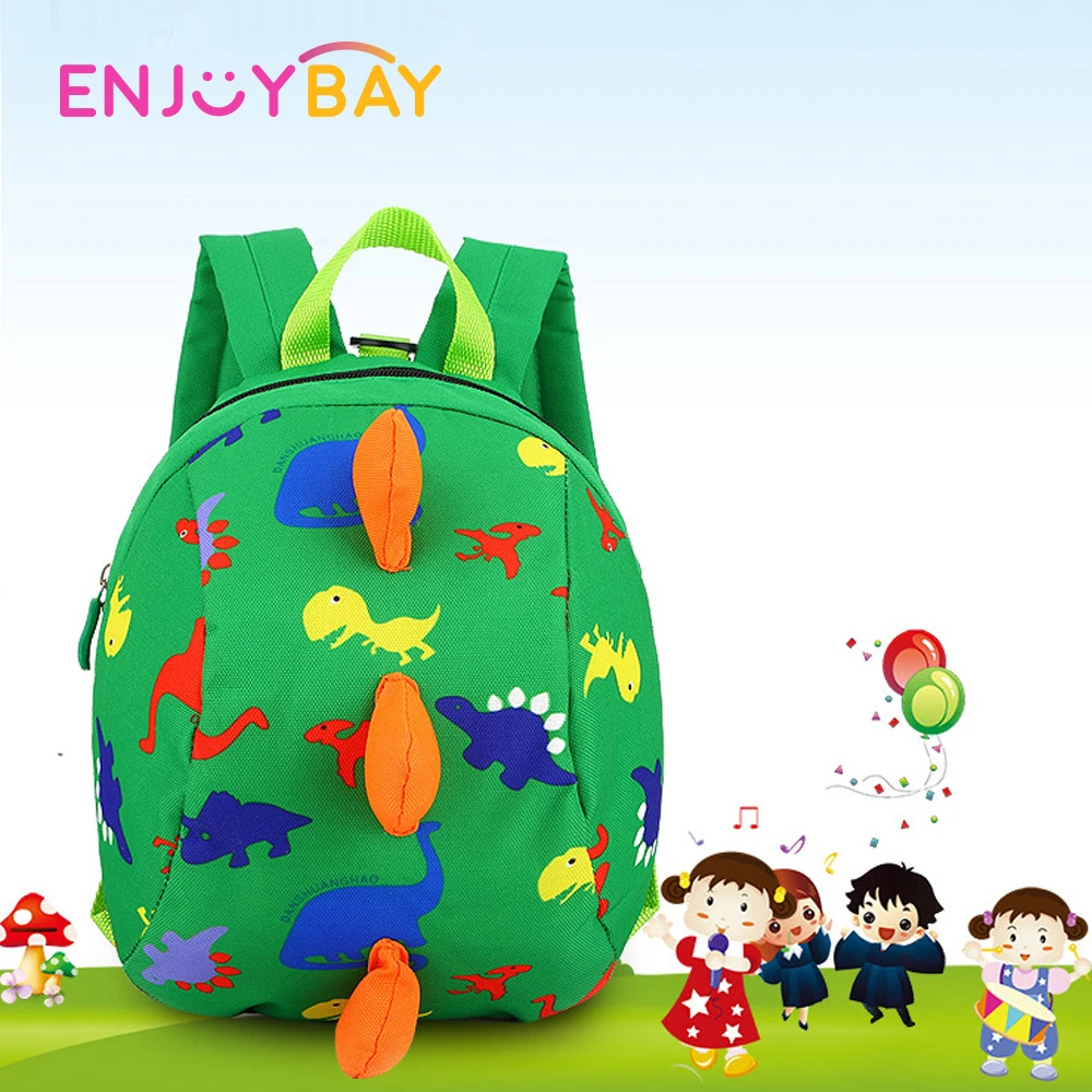 

Enjoybay Anti lost Kids Backpack Toy Cartoon Dinosaur Kindergarten Backpacks Animal Plush Outdoor School Bag Toy for Children