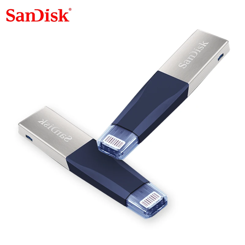 Sandisk USB Flash Drive 32GB 64GB For iPhone 7 7 Plus 6 5 5S Lightning to Metal Pen Drive U Disk fo