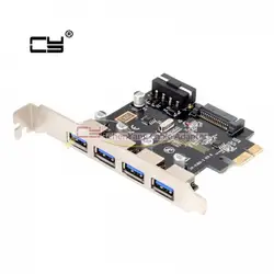 4 Порты PCI-E в концентратор USB 3,0 PCI Express расширения адаптер 5 Гбит/с для материнская плата