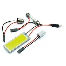 Sekinew Лот 2 шт. 36 COB LED Купол Географические карты лампочки интерьер автомобиля Панель лампа 12 В 5500 К- 6000 К Салонные аксессуары Украшения