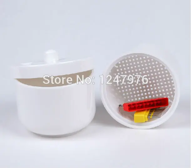 

Dental materials plastic box bur disinfection box white box of glass products