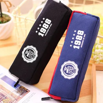 

deli Large HOT Practical School Pencil case Bag 66654 for Girls Boys Canvas Pencil case box School Supplies Gift