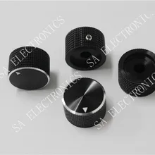 [BELLA] все Алюминиевые черные ручки потенциометра диаметр отверстия были 6 мм 6,4 мм 25mmx15mm-50 шт/партия