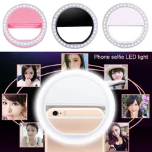 Adjustable Bright Selfie Makeup LED Ring Flash Light Portable Mobile Phone Camera Photography for Any Phone Model