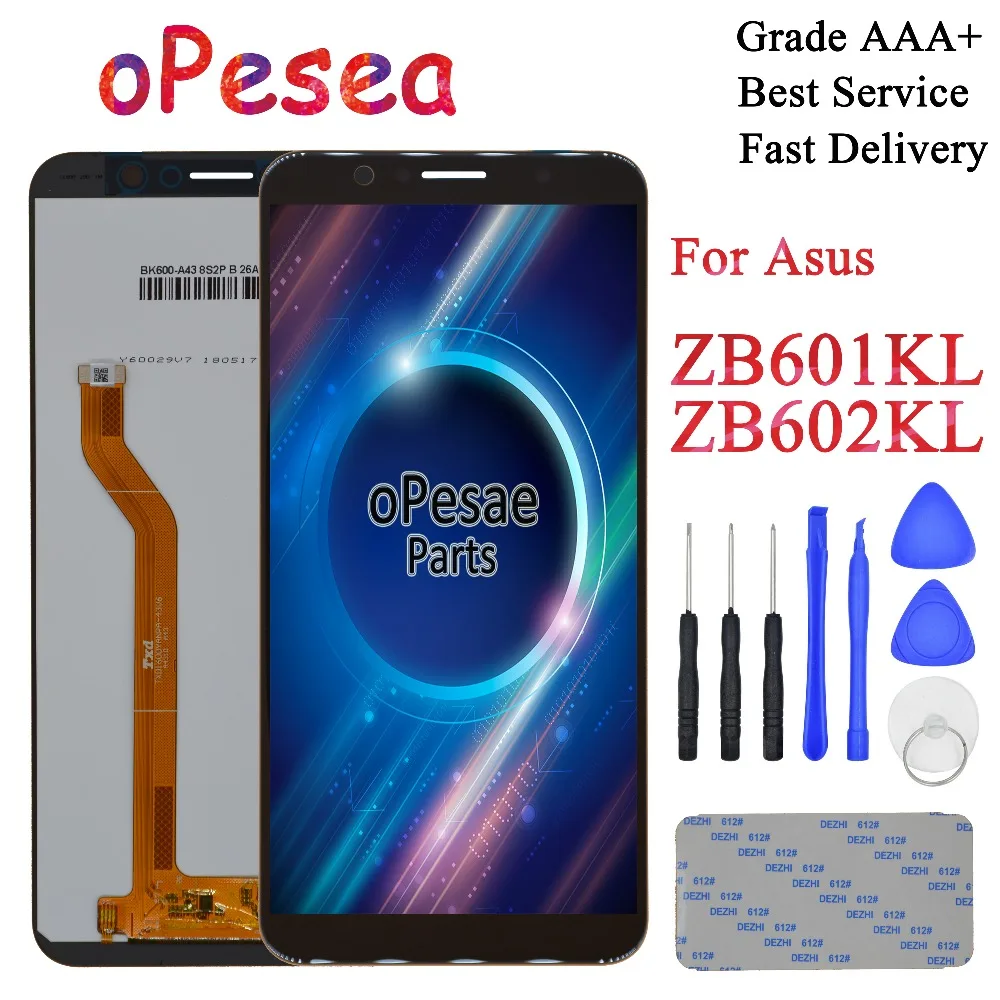 

oPesea 5.99'' For Asus ZenFone Max Pro ( M1 ) ZB601KL ZB602KL LCD Display Panel Touch Screen Digitizer Glass Sensor Assembly