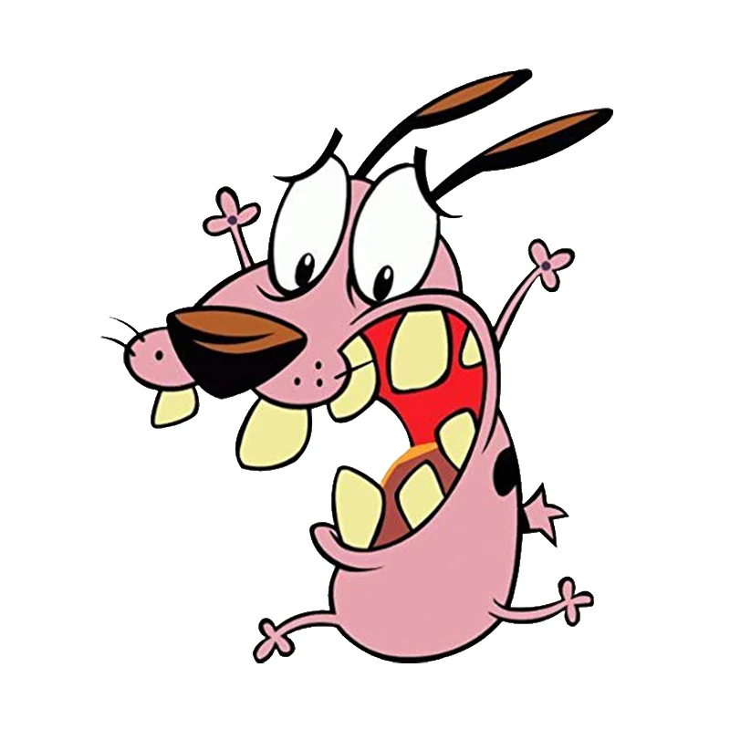 

Courage The Cowardly Dog badge brooch pin