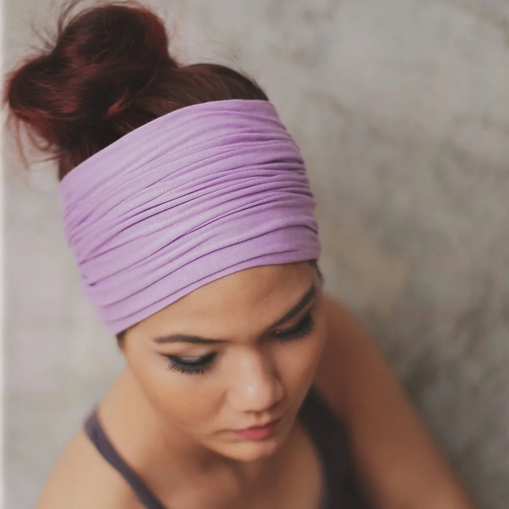 

Wide Patchwork Headband For Women Lady Girls Fashion Sport Elastic Solid Turban Hairband Headwraps Hair Accessories Good