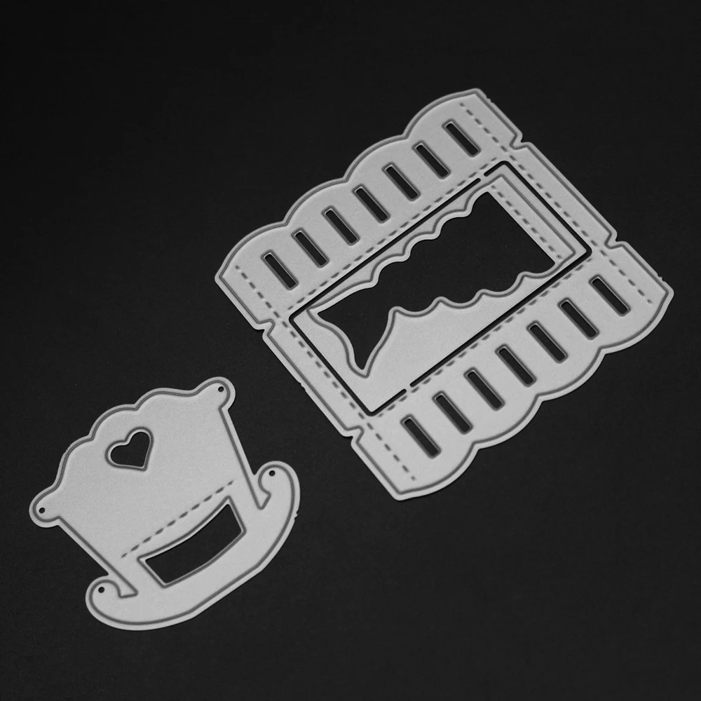 Exquisite Bed baby cradle For Wedding Metal Cutting Dies Scrapbooking Craft Die cuts Card making diy Emboss 7.4X7/4.9X5cm