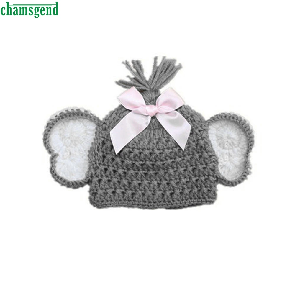 CHAMSGEND 2 шт. Новорожденные эластичные вязаные фото детские шляпы + шорты костюм