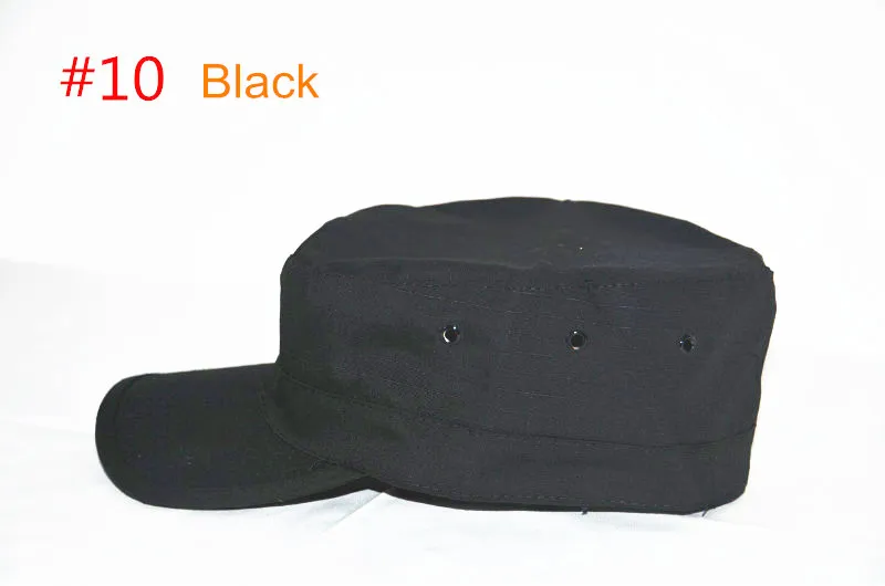 10 цветов камуфляжные шапки для уличных видов спорта Тактическая Военная износостойкая Кепка охотничья шляпа армейская Кепка пустыня цифровая цветная дорожная Кепка - Цвет: 10 Black