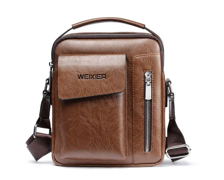 New Fashion Man Leather Messenger Bag Vintage Men Tote Bags Handbags Male Crossbody Single Shoulder Business Bags for Men