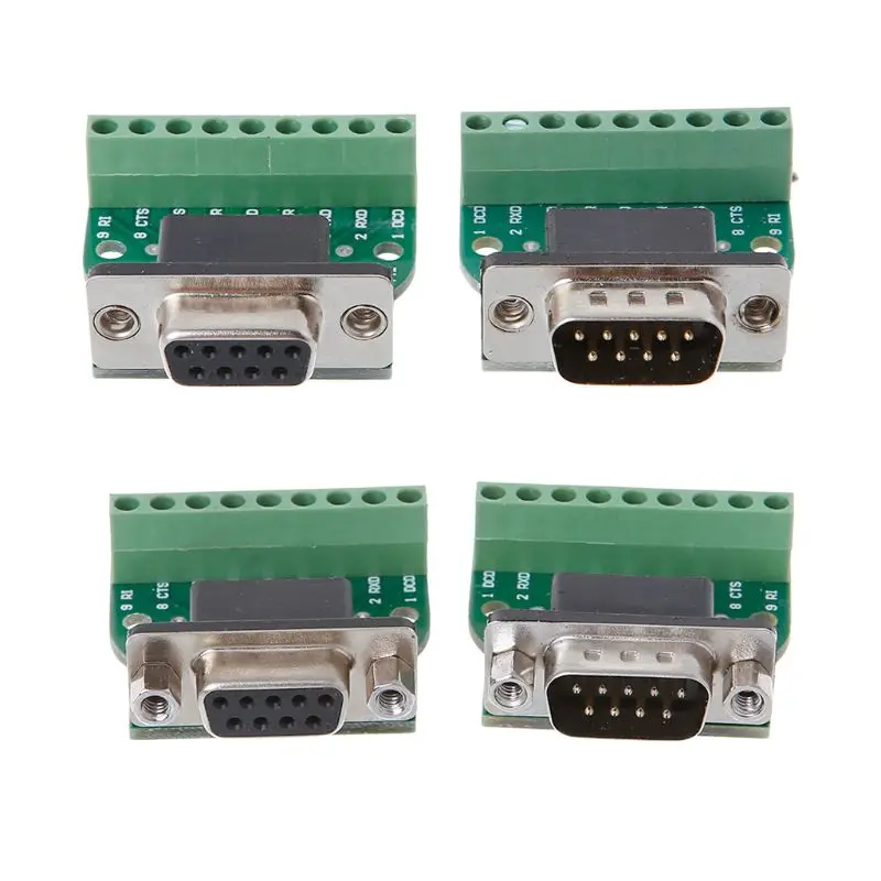 KF/_ 9-pin Female Adapter RS-232 Serial Port Interface Breakout Board Connector