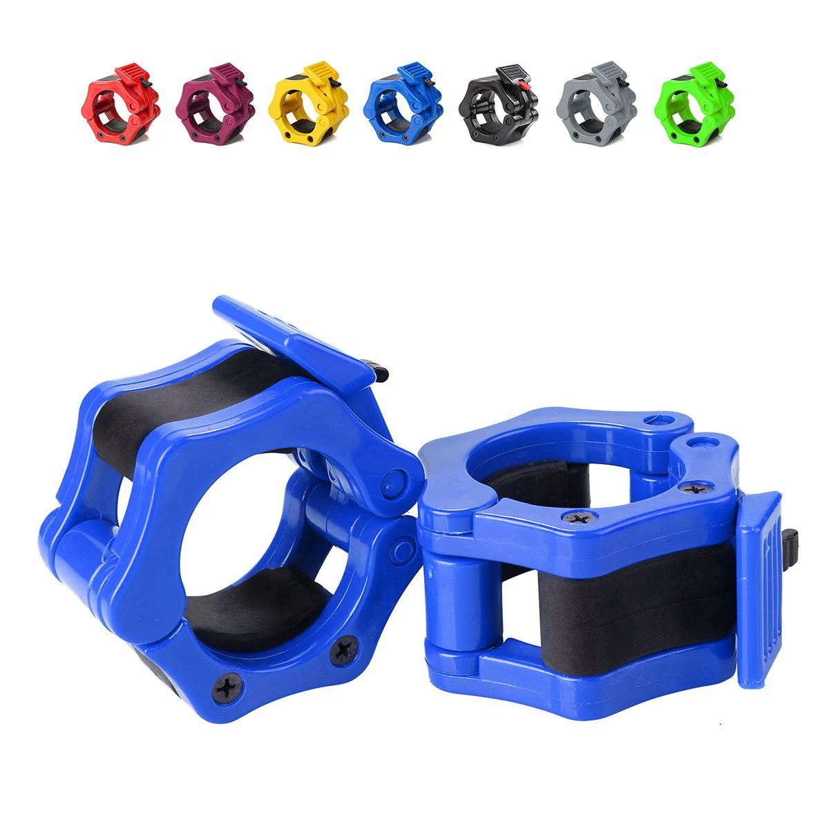 Buy Olympic Barbell Clamps Collars 50mm Solid Nylon