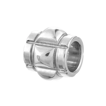 

10PCS Silver Tone Stainless Steel Large Hole Irregular Beads DIY