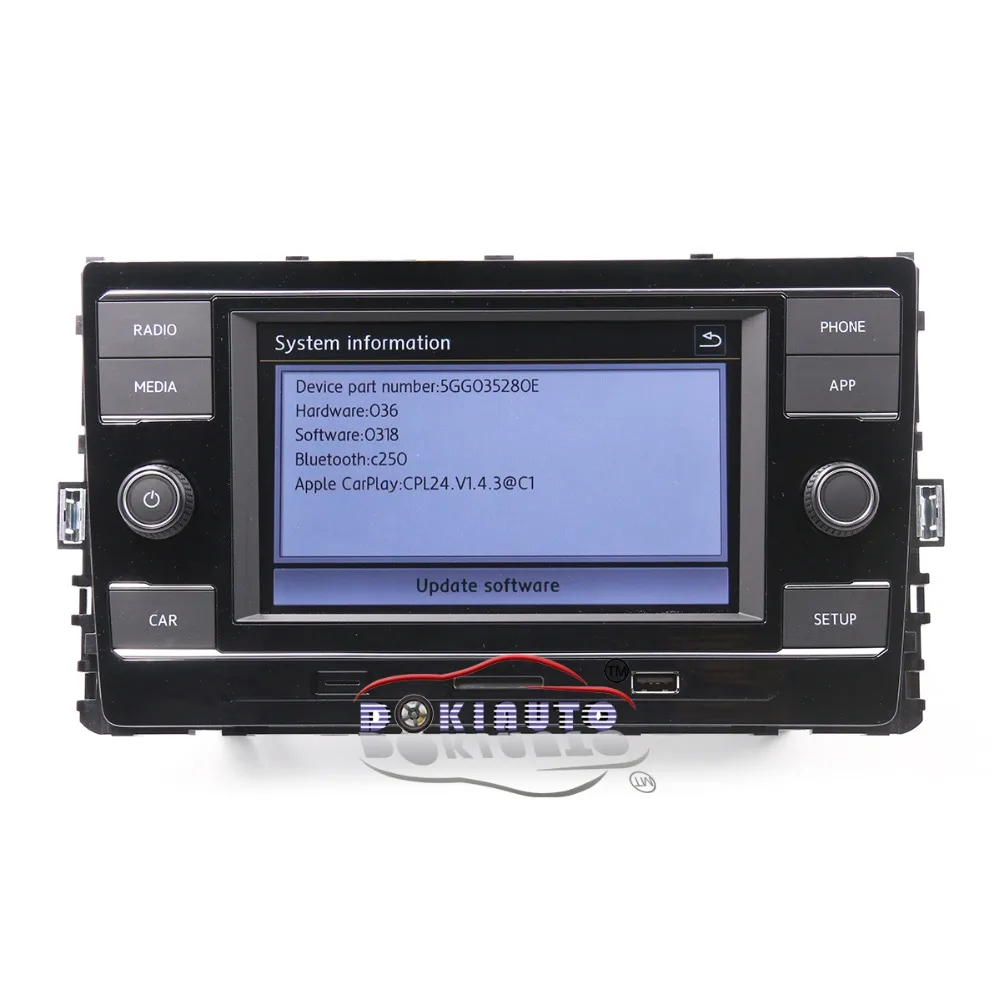 Carplay MIB2 радио 5GG035280D/E CarPlay Mirrorlink верхняя материнская плата для VW T ROC GOlf 7 VII Sportvan Passat