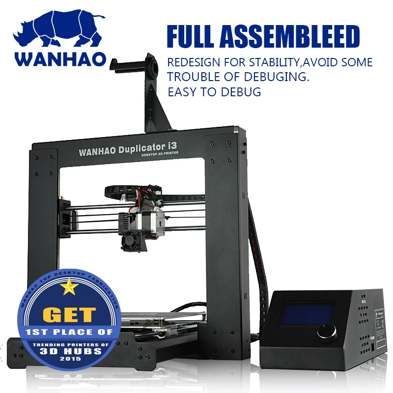 Горячая Распродажа Дубликатор I3 V2.1 Wanhao для домашнего использования стальной