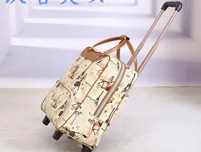 Travel Bags 20 Inch 22 inch Women Luggage Trolley Bag on Wheels Travel Suitcase Rolling Bag Baggage