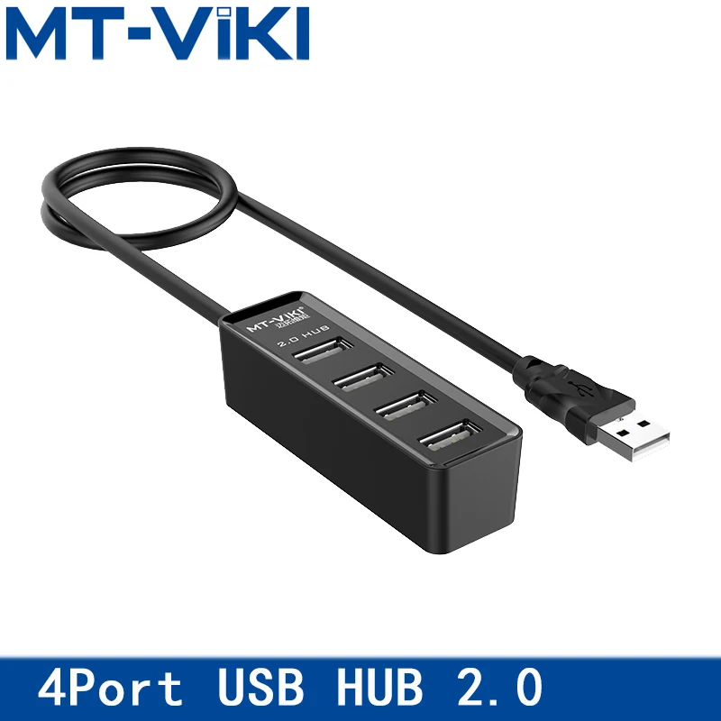 

MT-VIKI USB2.0 hub 4 Port USB Splitter One Minute Four Computer Notebook Usb Hub Multi-interface high Speed MT-214