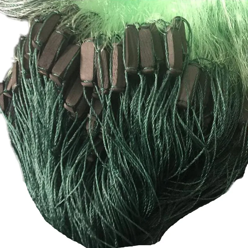 gree gill net H2m*L90m 3 layer 2cm-7cm mesh shen net fish trap sticky fishing net outdoor tool red pesca fishing network