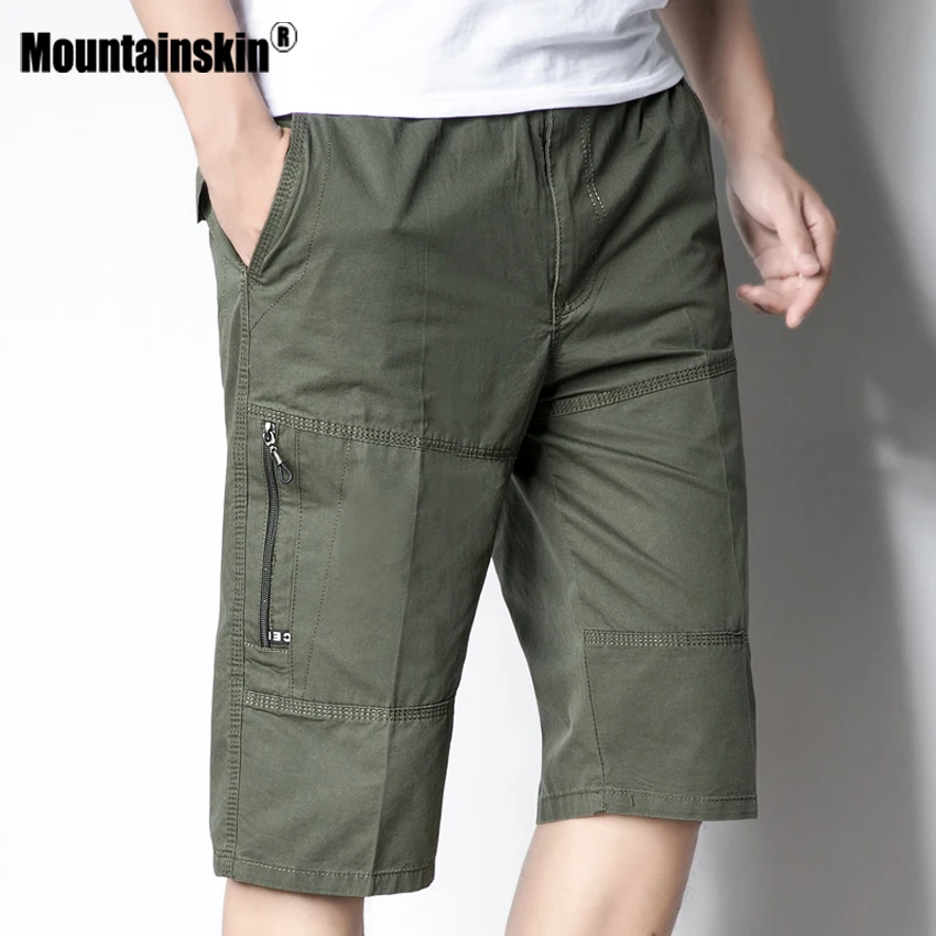 Mountainskin 5XL Men's Summer Shorts Casual Elastic Waist Beach Shorts Joggers Male Knee Length Shorts Mens Brand Clothing SA488 Mountainskin 5XL Men's Summer Shorts Casual Elastic Waist Beach Shorts Joggers Male Knee Length Shorts Mens Brand Clothing SA488