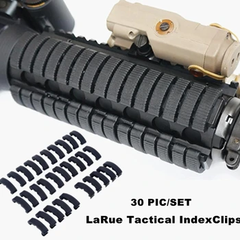 

Element Airsoft LaRue Tactical IndexClips Rail Cover Clips 30 PIC/SET Picatinny Rser Accessory Flat Protection Picatinny