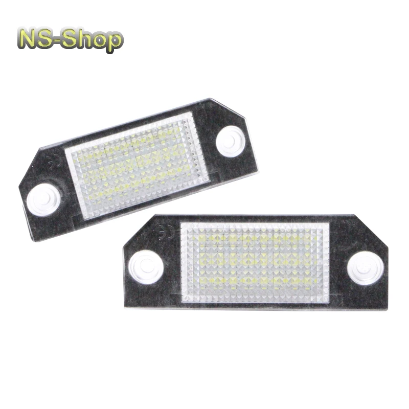 

LED License Plate Light 24SMD Car Number Plate Lamp Kit  for Ford Focus C-MAX MK2, Xenon white car rear license light error free