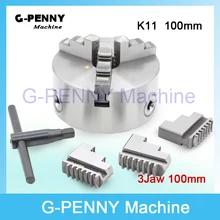CNC 4th axis A axis 100mm 3 jaw Chuck self centering manual chuck K11 fourth jaw