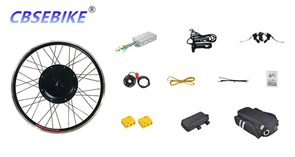 Excellent CBSEBIKE Electric Bike Conversion Kit 26inch 48v1000w EBike for Rear Bicycle Wheel Motor HA02-26 HA03-26 HB01-26 17