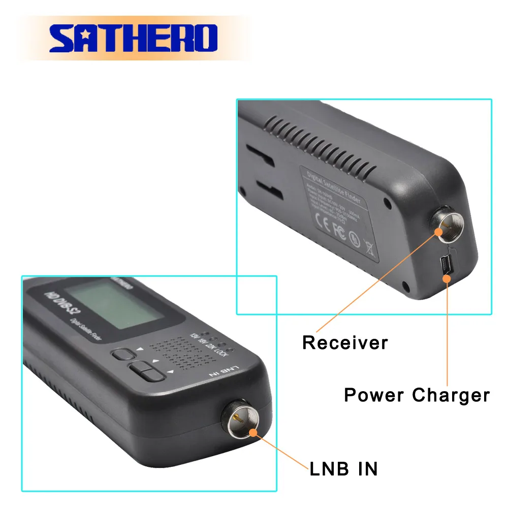 Sathero SH-100HD DVB-S2 высокой четкости цифровой спутниковый искатель портативный satelite Finder метров спутниковые программы