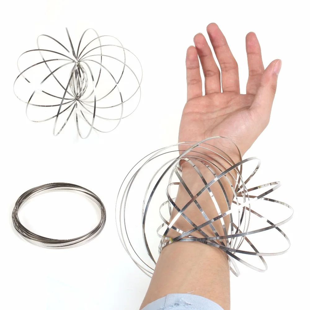 Toroofluxus Flowtoy удивительные волшебные кольца игрушки из металла Спиннеры весенние