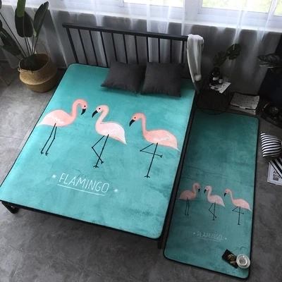 

Creative Carpet Flamingo Design Rectangle Floor Bedroom Chair Seat Carpet Very Soft Baby Crawling Mat Home Decoration 59X74 Inch