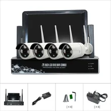 4CH 960 P HDMI NVR 1.3MP IR уличная Водонепроницаемая P2P CCTV Беспроводной IP Камера безопасности Системы комплект видеонаблюдения комплект ip-камеры Wi-Fi