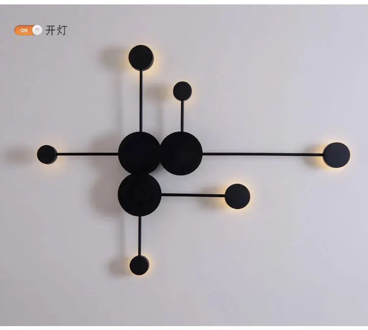 Скандинавский металлический светодиодный настенный светильник в сдержанном стиле, современный настенный светильник в коридоре для гостиной, креативный настенный светильник, домашний настенный светильник-бра