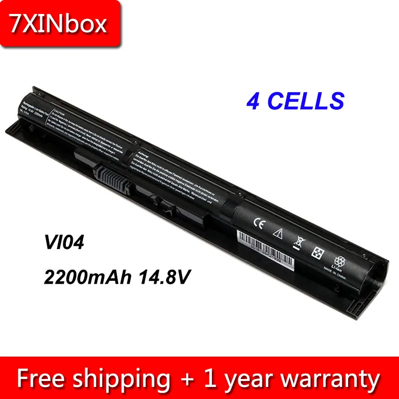 Аккумулятор для ноутбука 7XINbox 4cell 2200 мАч 14 8 в VI04 HP Pavilion 15 17 756745-001 756478-851 756479-421 HSTNN-LB6J |