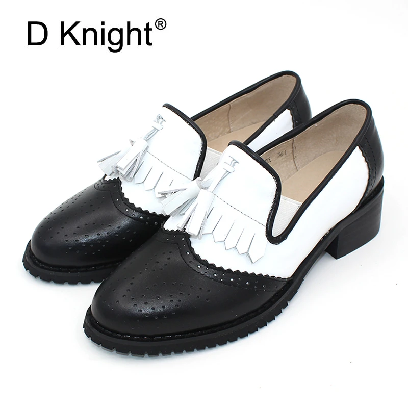 Oxfords mocasines de piel auténtica hechos a mano para mujer, zapatos informales de temporada completa, con borlas, talla 32 43, 2018|moccasin shoes womenleather ladies shoes - AliExpress