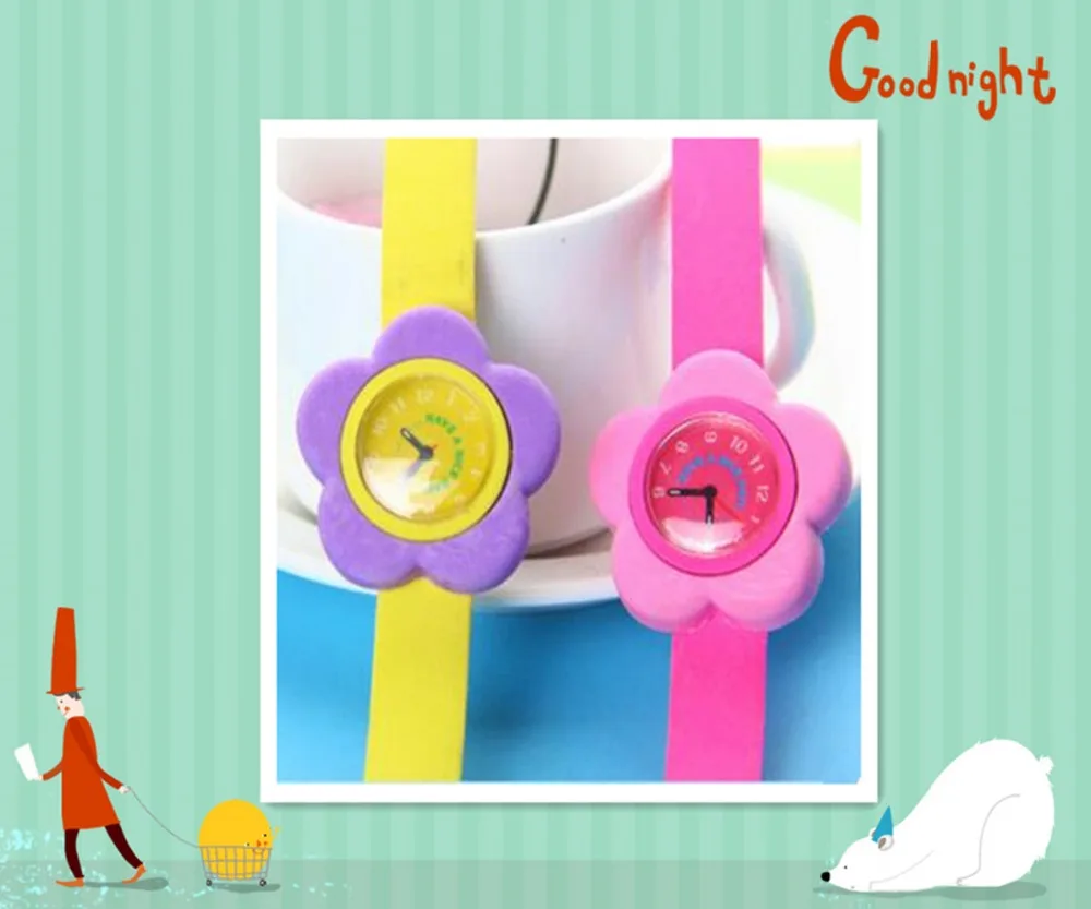 

2017 Summer NEW ARRIVAL Freeshipping Magic Eraser Cartoon Watch Eraser Wrist Band Eraser for Gifts Party Eraser Random Colors