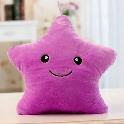 Kawaii Подушка светящаяся Звезда Мягкие плюшевые игрушки свечение в темно наряд