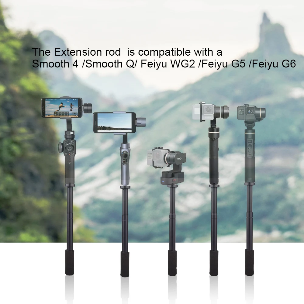 Удлинитель Pergear 27,5 см~ 42 см для DJI Osmo Mobile 2 Zhiyun Smooth 4 Smooth Q Feiyutech G6 G5 V2 WG2 Gimbals с винтом 1/4