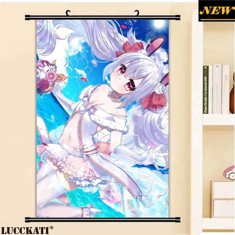 40X60 см Azur Lane Bilan Hangxian игры cameltoe Сексуальная лоли мультфильм аниме стены картину росписи плакат в рулоне Ткань Холст Картина 8