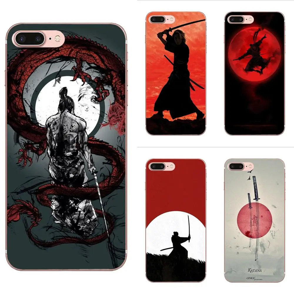 Мягкий чехол для Xiaomi Mi3 Mi4 Mi4C Mi4i Mi5 Mi 5S 5X 6 6X A1 Max Mix 2 Note 3 4 Japan The Samurai Ninja|Бамперы| |